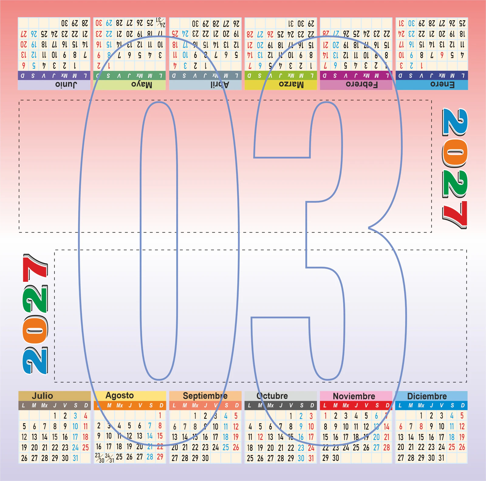 Calendario troquelado 2027 — Imagen 3