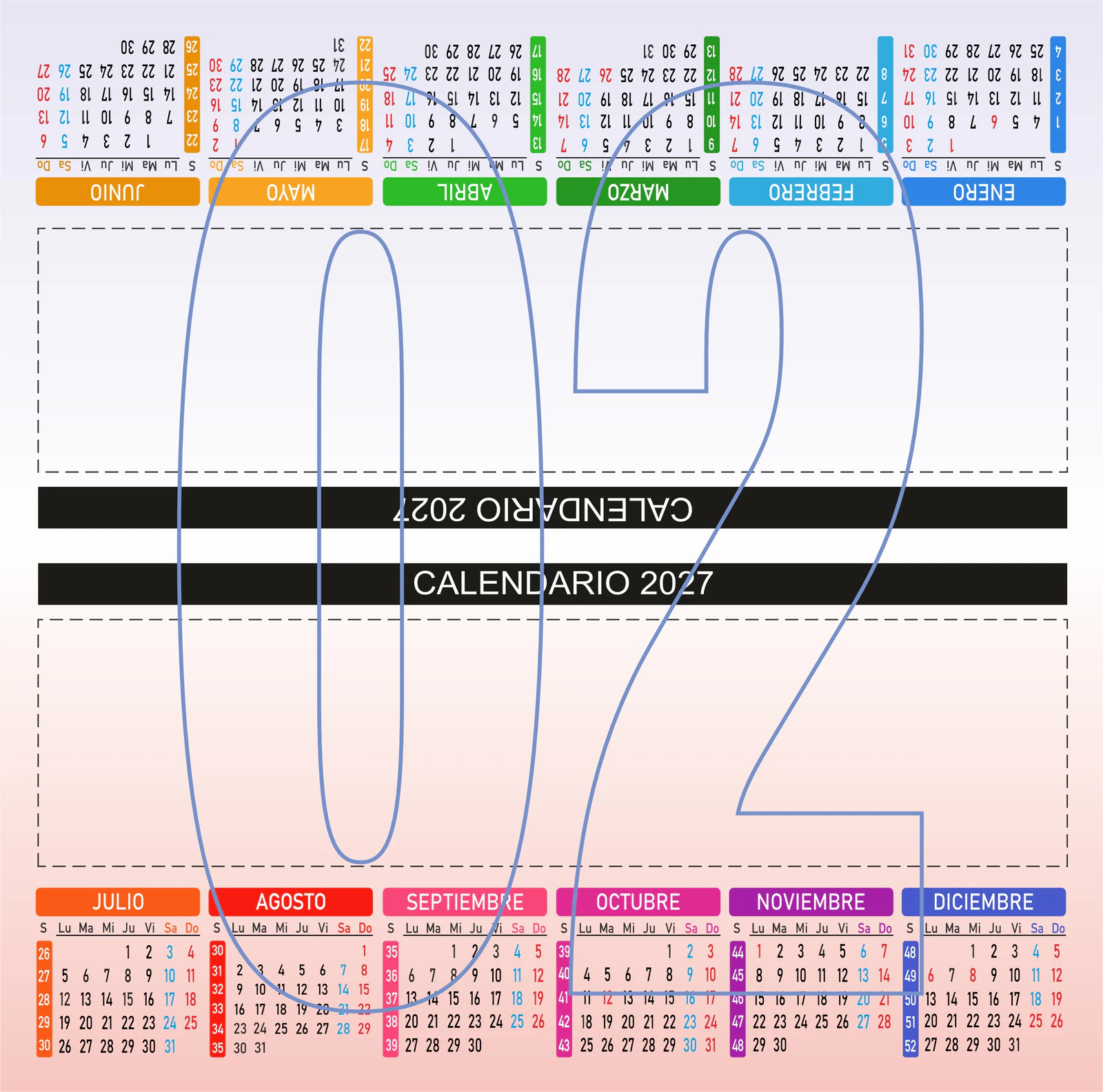 Calendario troquelado 2027 — Imagen 2